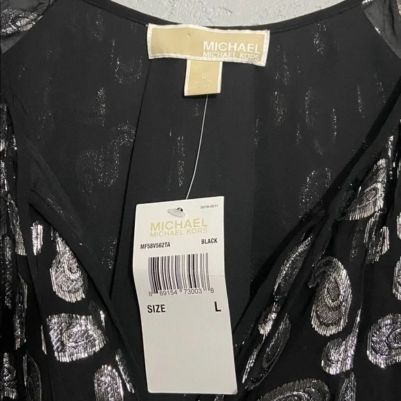 NWT MICHAEL Michael KORS Paisley Jacquard Dress Large - Picture 11 of 11